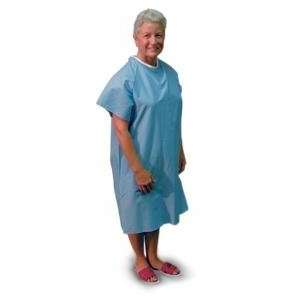  Convalescent Gown w/ Tape Ties, Print, 12/Pack Health 