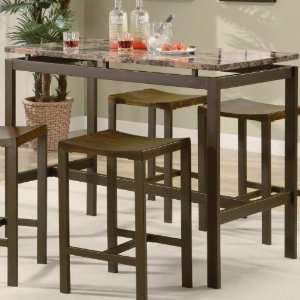  Atlus 5 Pc Counter Height Table Set by Coaster