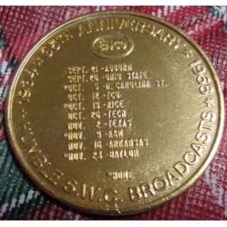 1968 SMU HUMBLE OIL ENCO Coin Schedule  