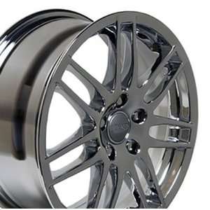  RS4 Style Wheel Fits Audi   Chrome 17x7.5 Automotive