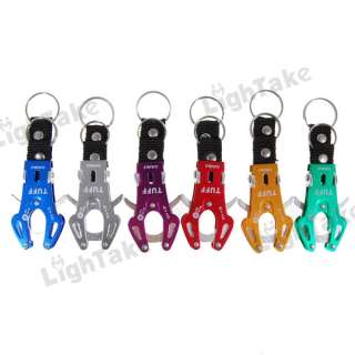 NEW Universal Aluminum Key Ring Carabiner Clip Hook Keychain (Small 