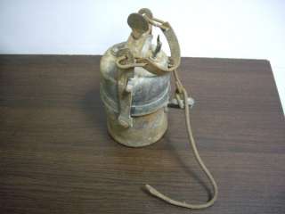 ANTIQUE 1930s MINING MINERS SAFETY CARBIDE LAMP  