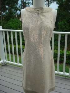 Career Dress Silk Sparkle Antonio Melani 12 Sleeveless  