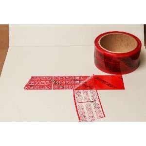   Inch X 180 Feet Red Tamper Evident Tape (Lot of 36)