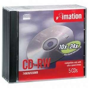  CD RW, Rewritable,Branded,Ultra Speed,700MB/80MIN,10 24X 
