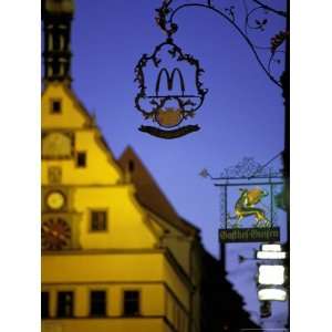  McDonalds Sign, Rothenburg Ob Der Tauber, Bayern, Germany 