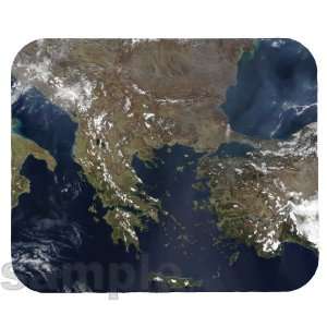  Greece Satellite Map Mouse Pad 