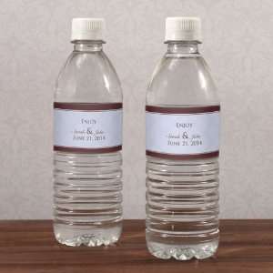  Victorian Water Bottle Label   Mocha Mousse Health 