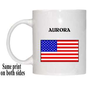  US Flag   Aurora, Illinois (IL) Mug 