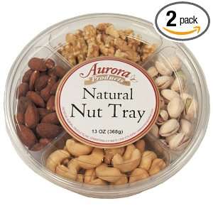 Aurora Products Inc. All Natural Nut Tray 4 section, 13 Ounce Trays 