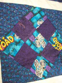 GREAT SPORTS PRINTED FABRICS NINE PATCH QUILT TOP #C307  