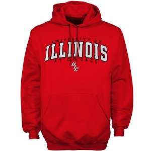  UIC Flames Red Player Pro Arch Hoody Sweatshirt Sports 