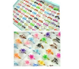 wholesale lots rings 60 kids children soft polymer jewelry ring  