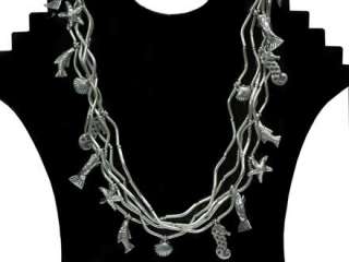 Thai Karen Hill Tribe silver Sea life necklace G036  