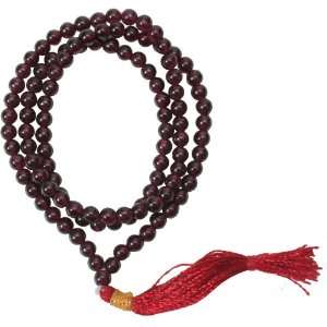  Karma Mantra Garnet Mala Jewelry