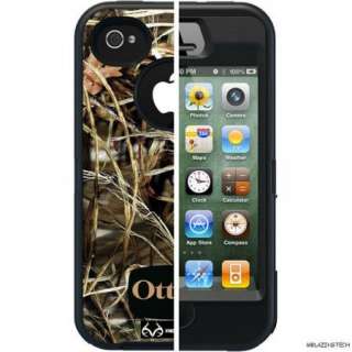 NEW APPLE IPHONE 4S 4 OTTERBOX DEFENDER CASE MAX 4 CAMO BLACK FREE 