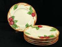 Franciscan Apple Salad Plates Set 6 Ware Pottery China CA Calif  