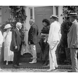   Photograph of Pres. Harding dedicating model house