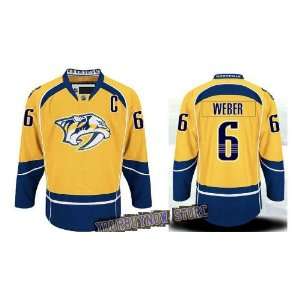 com NHL Gear   Shea Weber #6 Nashville Predators Yellow Jersey Hockey 