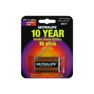  Ultralife Smoke Alarm Lithium Battery U9VL X 9V Long Life 