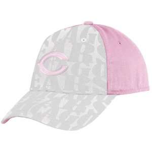   Ladies Pink/White Sparkle Adjustable Slouch Hat