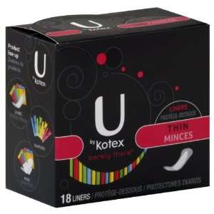 Kotex U Barely There Liners, Thin