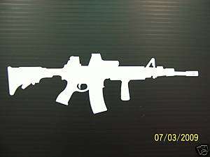 223 AR AR15 AR 15 M4 black rifle sticker decal vinyl  