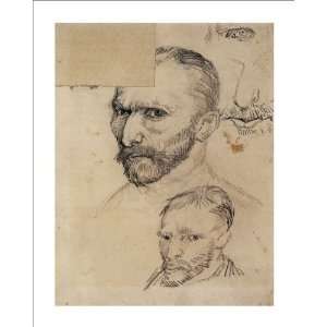  Two Self Portraits and Several Details by Vincent van Gogh 
