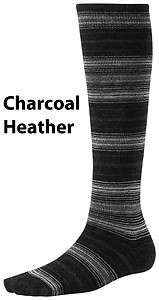 Womens Smartwool   Arabica Stripe   Charcoal or Chesnut Heather/Clay 