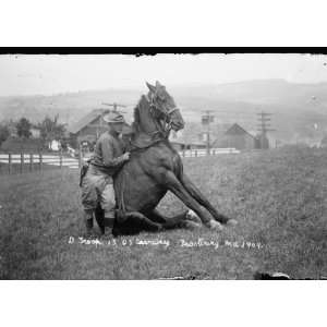  1909 photo U.S. Army horse stunts, B Troop, 15th U.S 