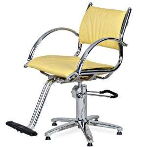  Parker Yellow Styling Chair With Five Star Base Beauty