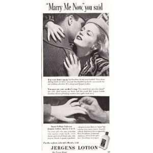  Print Ad 1945 Jergens Lotion Marry Me Jergens Books