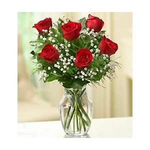 Flowers by 1800Flowers   Loves Embrace Roses   6 Stem Red Roses
