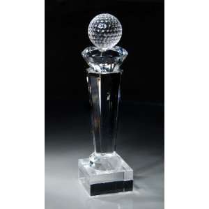  Crystal Prismatic Golf Award Trophy