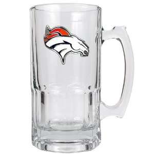  Sports NFL BRONCOS 1 Liter Macho Mug   Primary Logo/Clear 