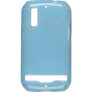 Solutions 348692 Blue Criss Cross TPU Silicone Skin Case for Motorola 