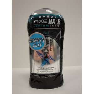  Axe Fresh Clix Deodorant 3 oz w/ Primed Shampoo 1.7 fl oz 