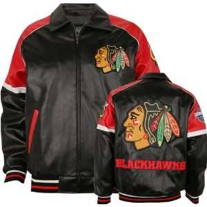  Chicago Blackhawks Varsity Faux Leather Jacket
