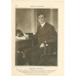    1918 Print William D McAdoo Secretary of Treasury 