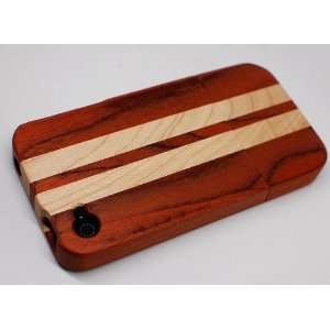 QUAD G TECH Handmade Walnut Wood Case with Stripes (with Stands) for 
