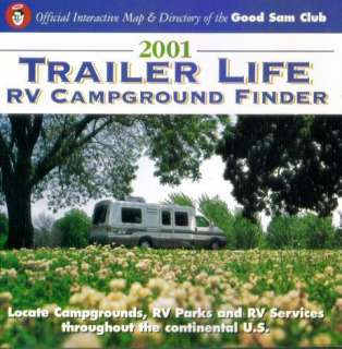 Trailer Life 2001 PC CD RV Campground Finder software  