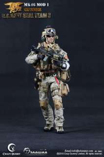 Crazy Dummy U.S. Navy Seal Team 3 Gunner MK46 Mod 1  