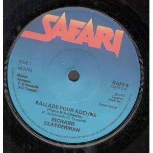  BALLADE POUR ADELINE 7 INCH (7 VINYL 45) UK SAFARI 1977 