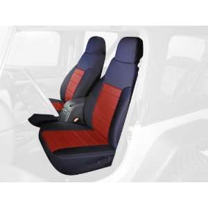  Rugged Ridge 13211.53 Black/Red Custom Neoprene Front Seat 