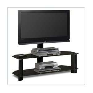   Solution Black Glass Plasma,Lcd Tv Stand With Mount Furniture & Decor