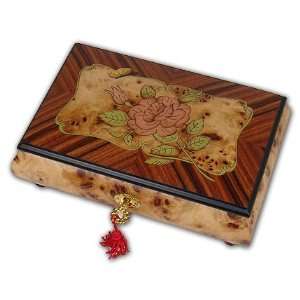  Incredible Rose & Butterfly Musical Jewelry Box with a 36 