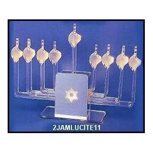   Optic Design Lucite Traditional Reflections Menorah 