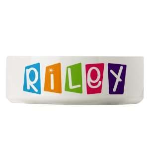 Riley Name Custom Pets Large Pet Bowl by 