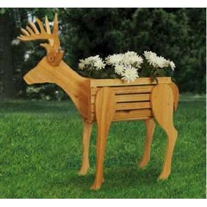  Deer Planter Woodcraft Pattern Patio, Lawn & Garden