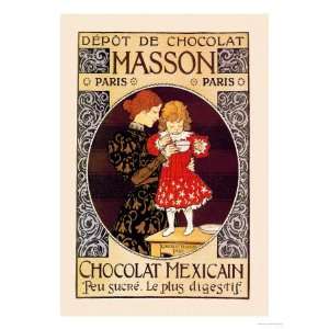  Depot de Chocolat Masson Chocolat Mexicain Giclee Poster 